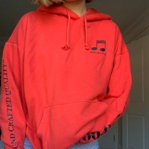 red hoodie